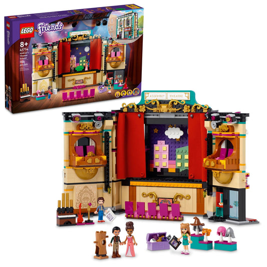 LEGO Friends Andrea’s Theater School 41714 Building Toy Set for Kids, Girls, and Boys Ages 8+ (1,154 Pieces)